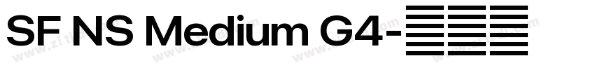 SF NS Medium G4字体转换 SF NS Medium G4字体转换